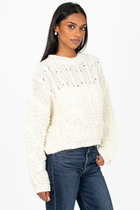 Ivy Chunky Cable Knit Sweater