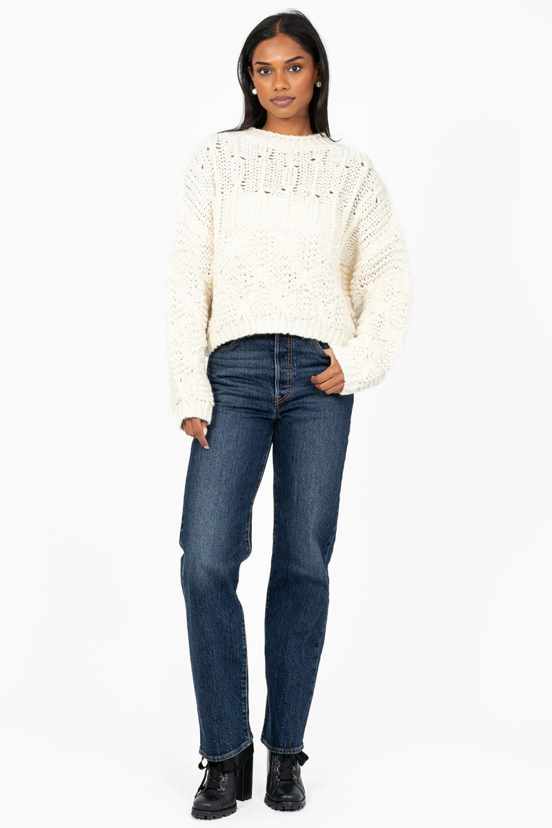 Ivy Chunky Cable Knit Sweater