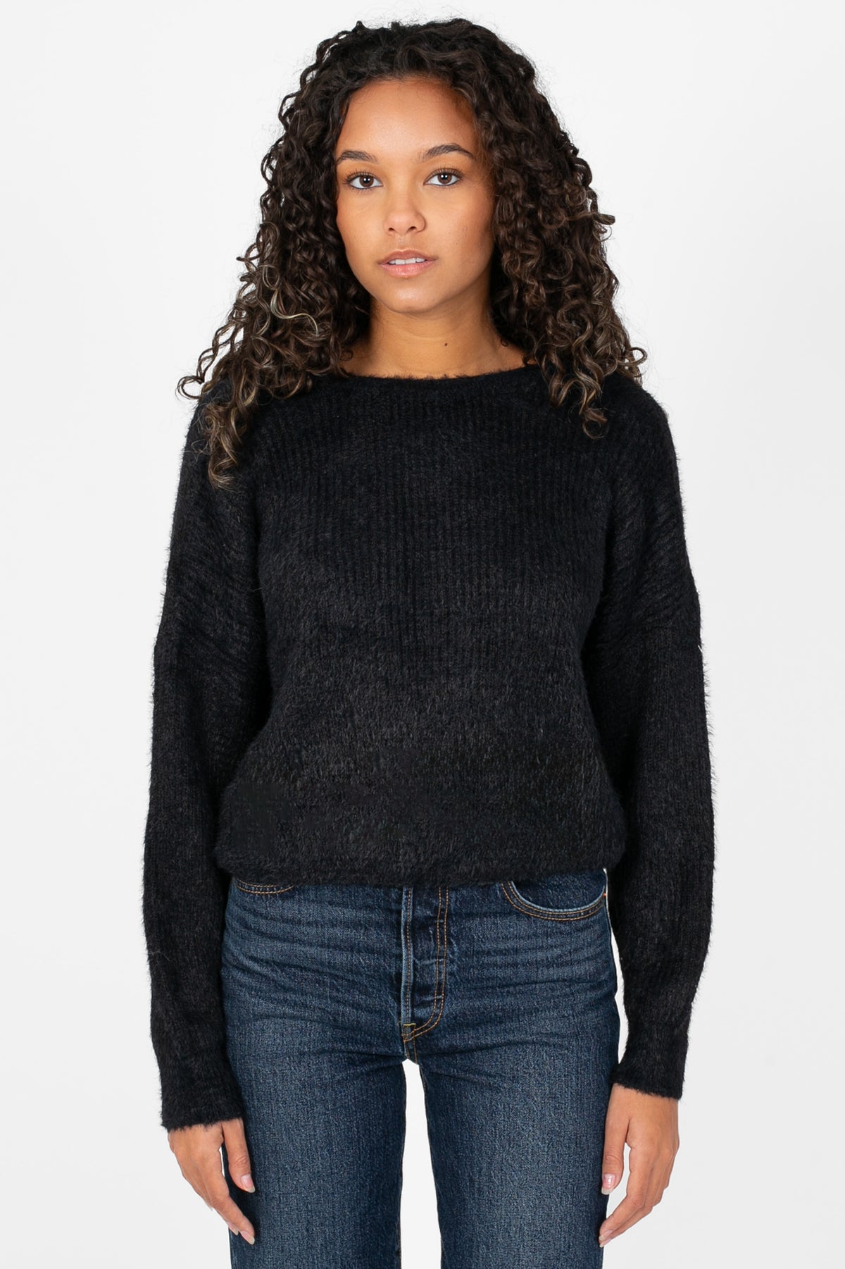 Sugar Twist Back Sweater - honey