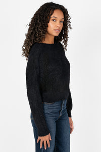 Sugar Twist Back Sweater - honey