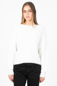 Sugar Twist Back Sweater - honey