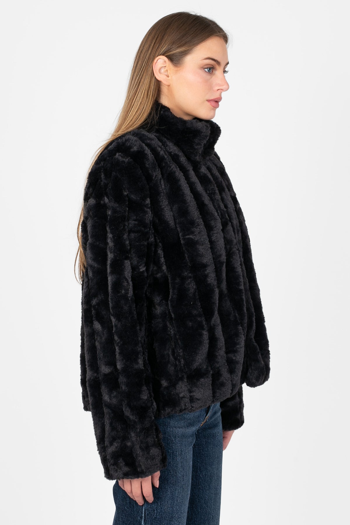 Aurea Faux Fur Jacket - honey