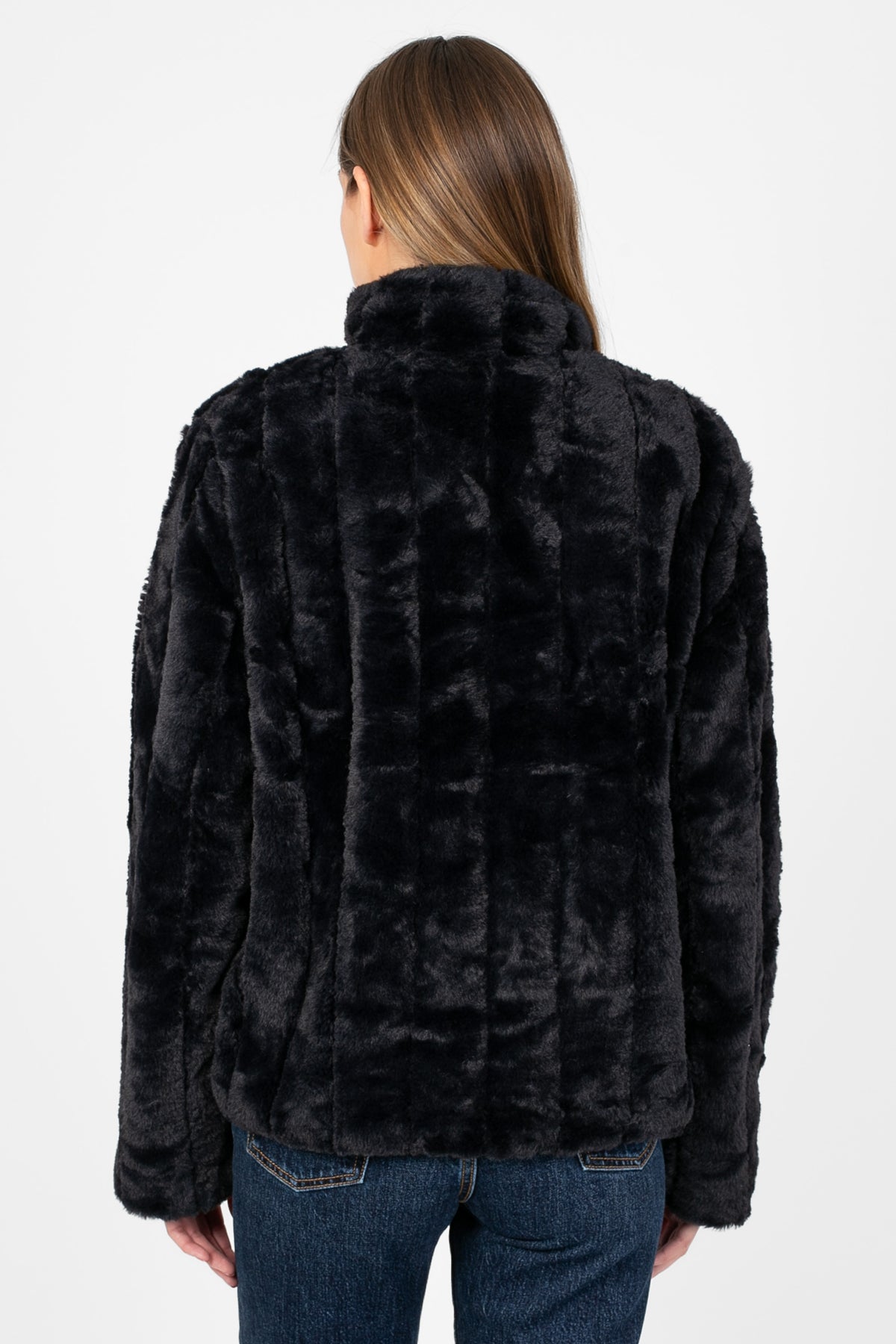 Aurea Faux Fur Jacket - honey