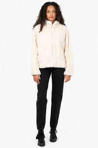 Aurea Faux Fur Jacket - honey