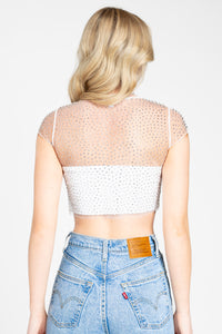 Alexa Embellished Crop Top