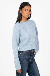 Heather Cable Knit Sweater