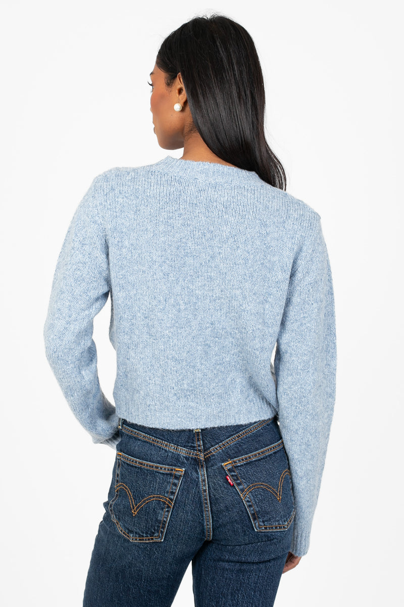 Heather Cable Knit Sweater