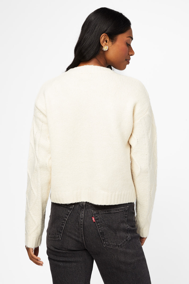 Ellie Ribbon Cable Knit Sweater