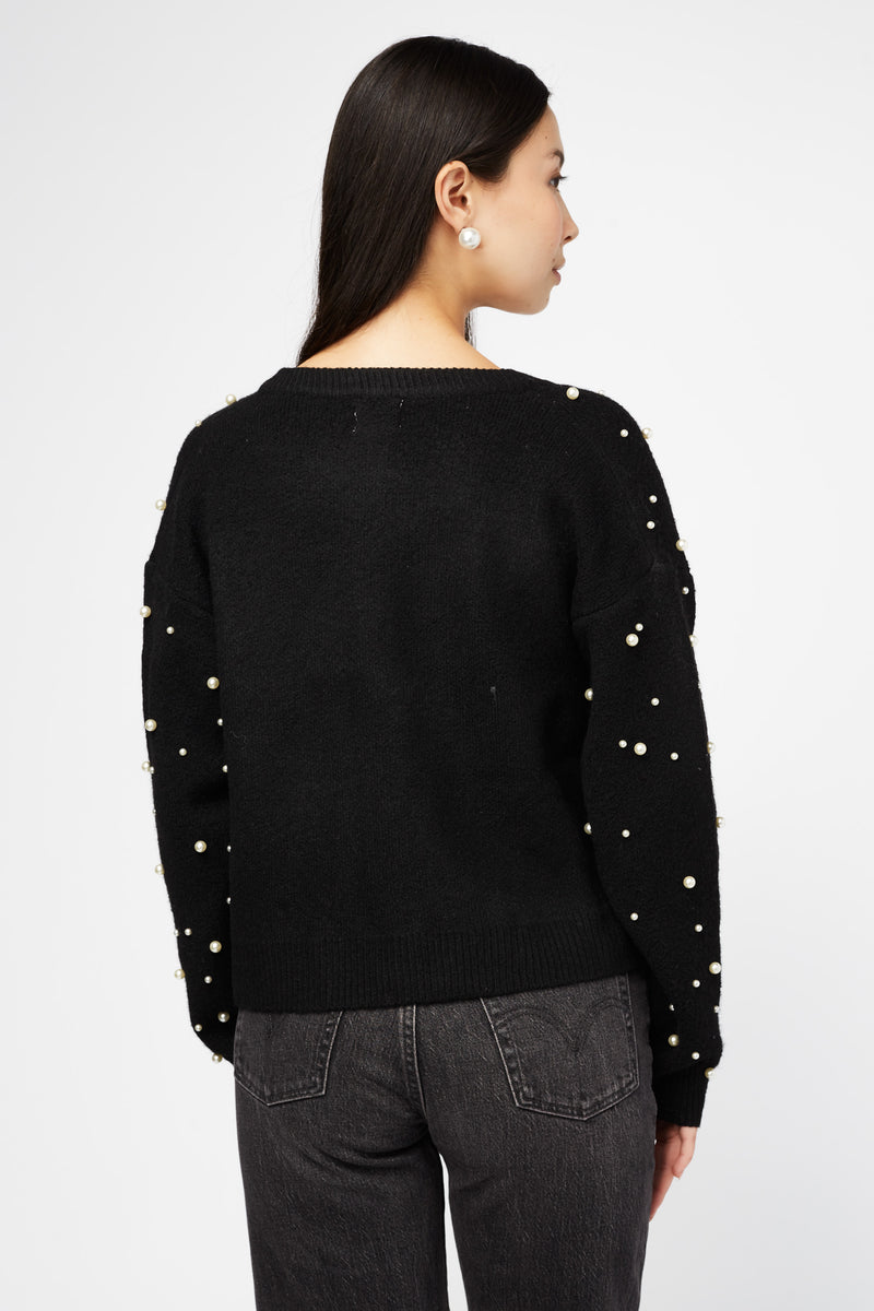 Brinley Pearl Embellished Sweater