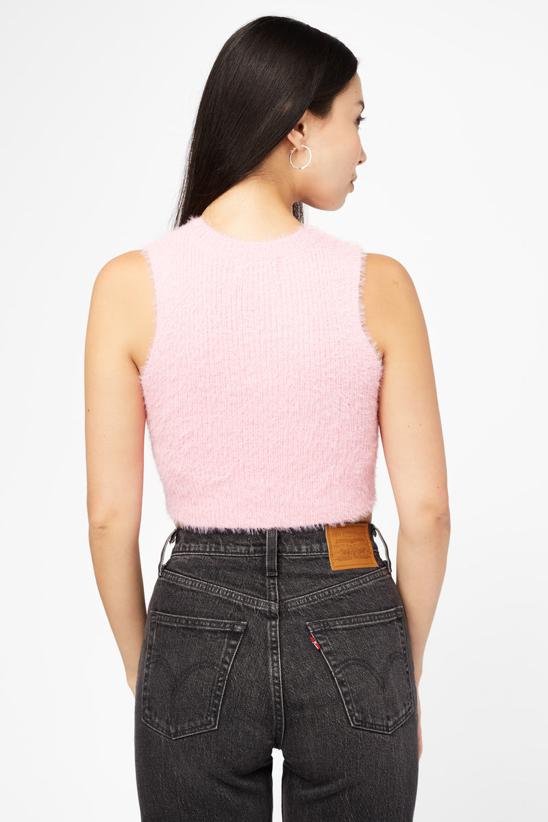 Claudia Sleeveless Heart Cutout Sweater