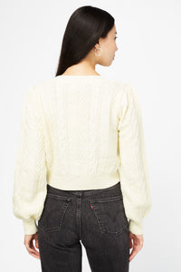 Annaliese Bow Front Knit Pom Pom Cardigan