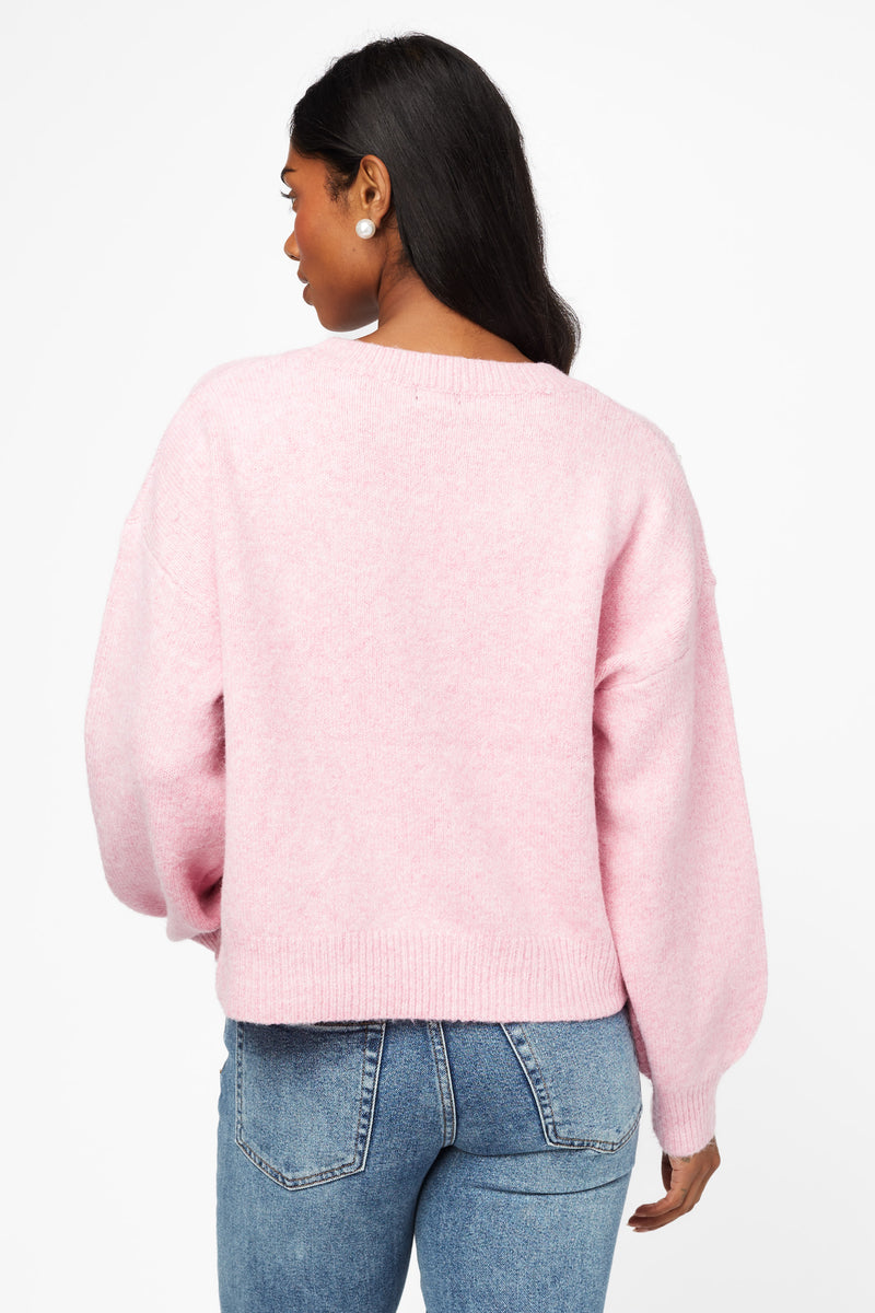 Bella Bow Beaded Sweater