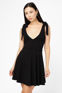 Gabriella Tie Shoulder Skater Mini Dress