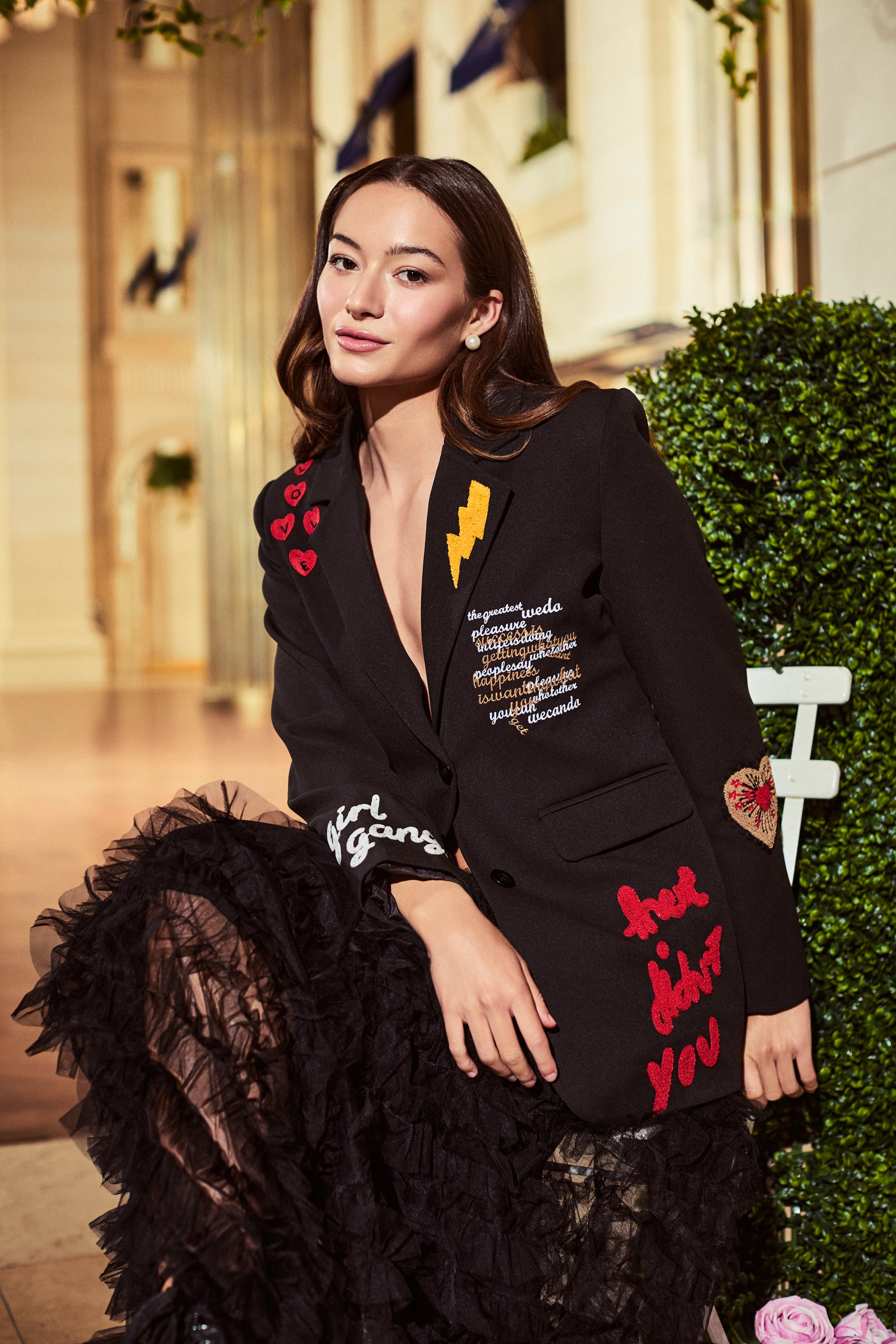 Girl Gang Patchwork Blazer