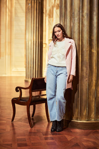 Kara Ruffle Bow Sweater - honey