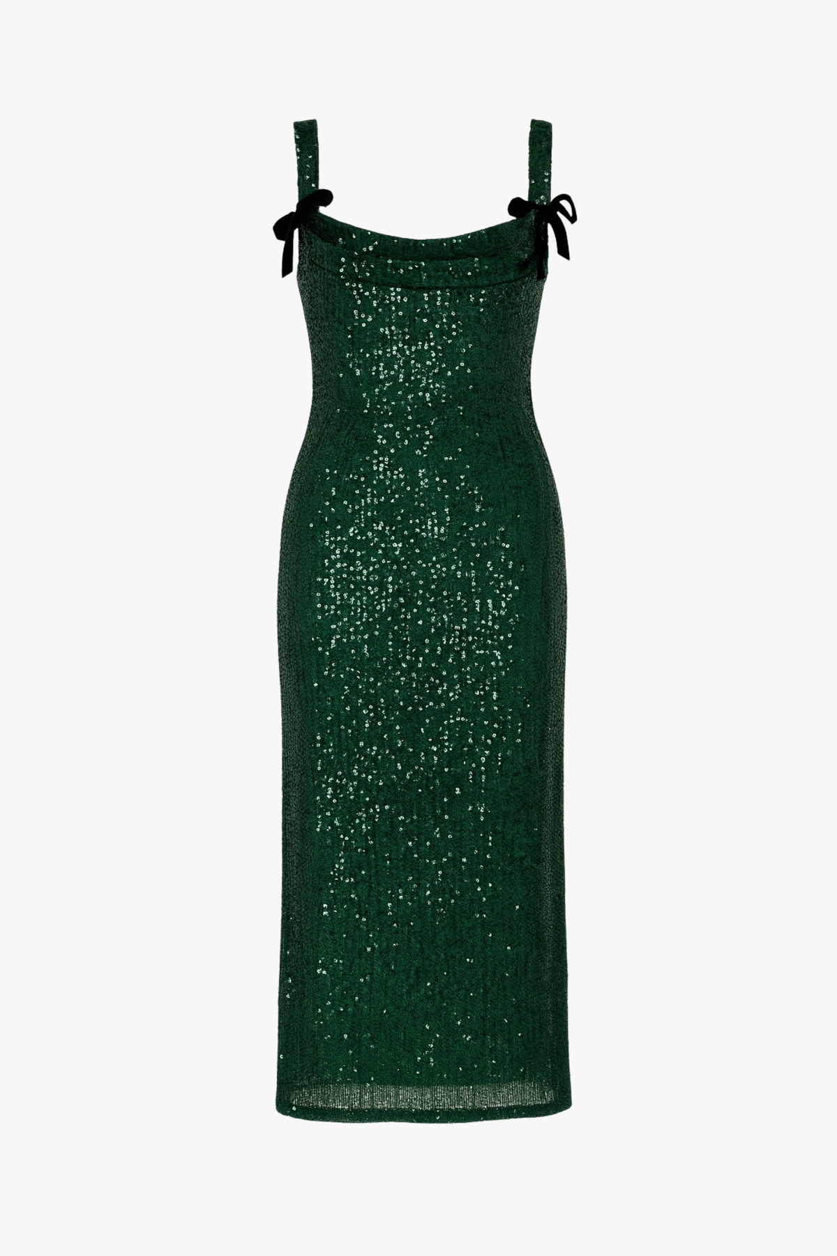 Evergreen Elegance Sequin Midi Dress honey Evergreen Elegance Sequin Midi Dress honey