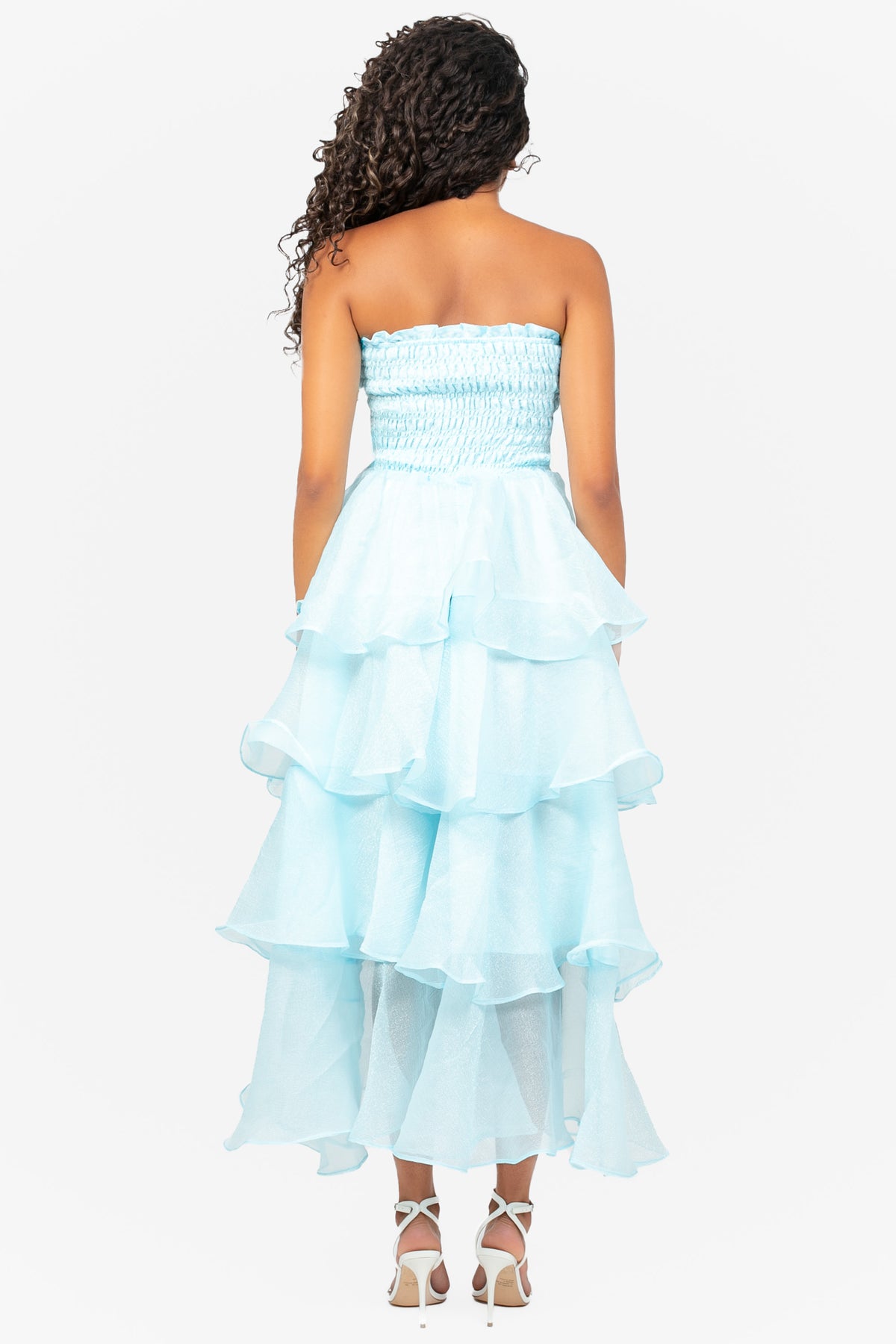 Marlow Smocked Tiered Ruffle Maxi Dress