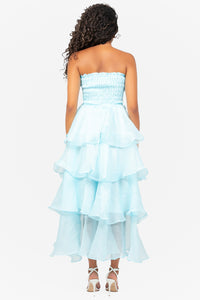 Marlow Smocked Tiered Ruffle Maxi Dress
