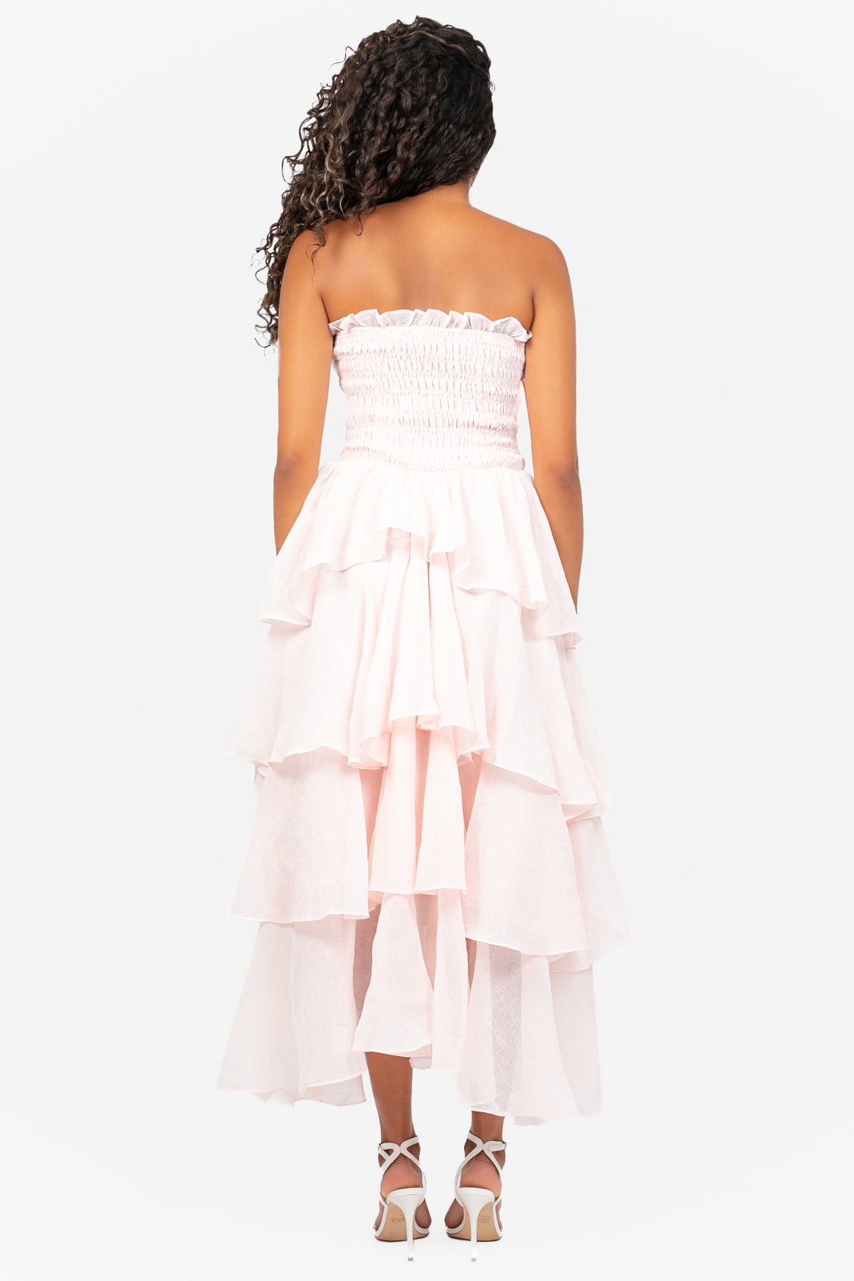 Marlow Smocked Tiered Ruffle Maxi Dress