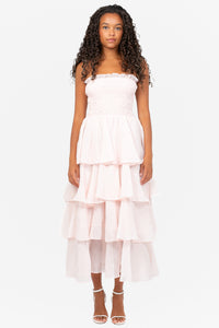 Marlow Smocked Tiered Ruffle Maxi Dress