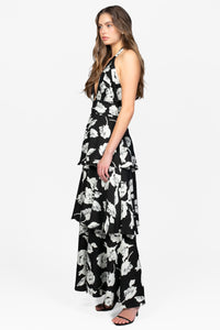 Myra Floral Maxi Dress - honey