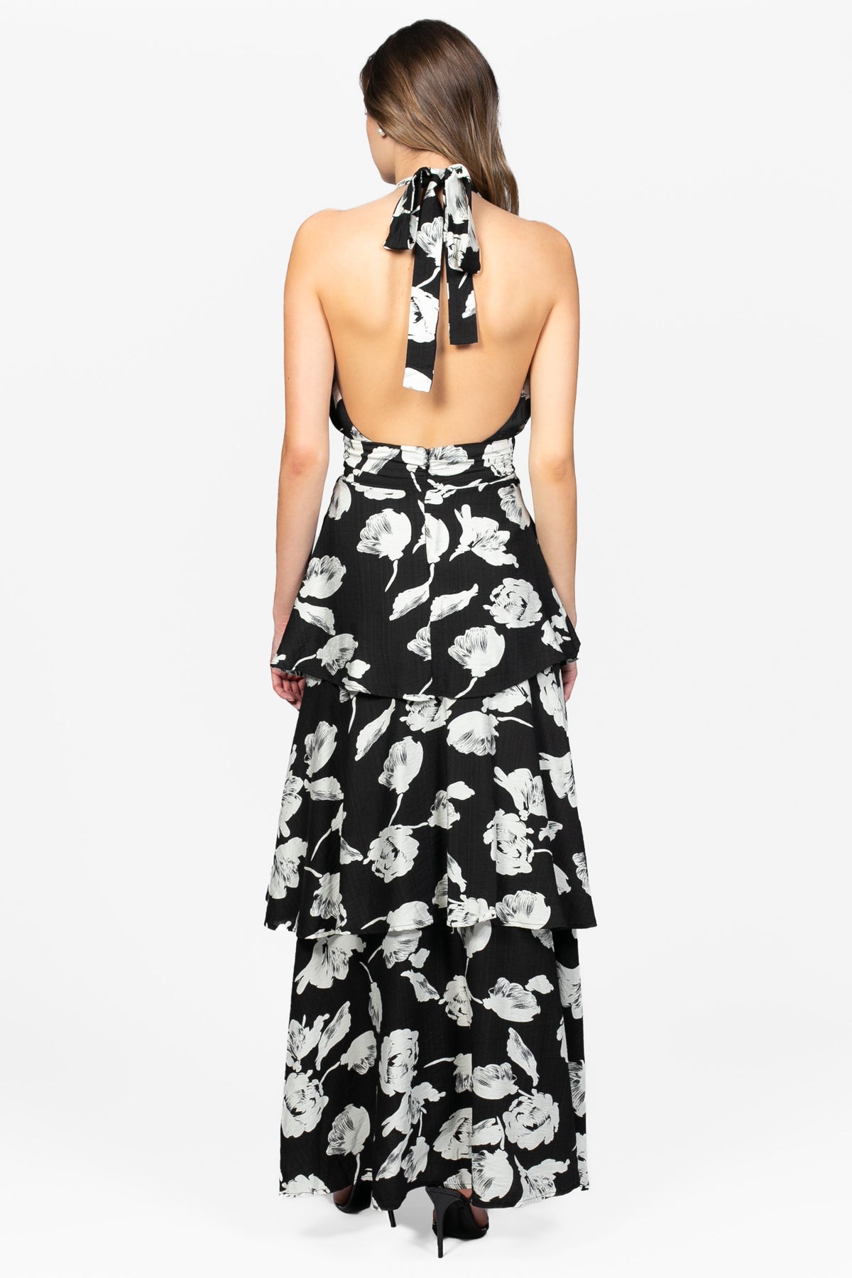 Myra Floral Maxi Dress - honey