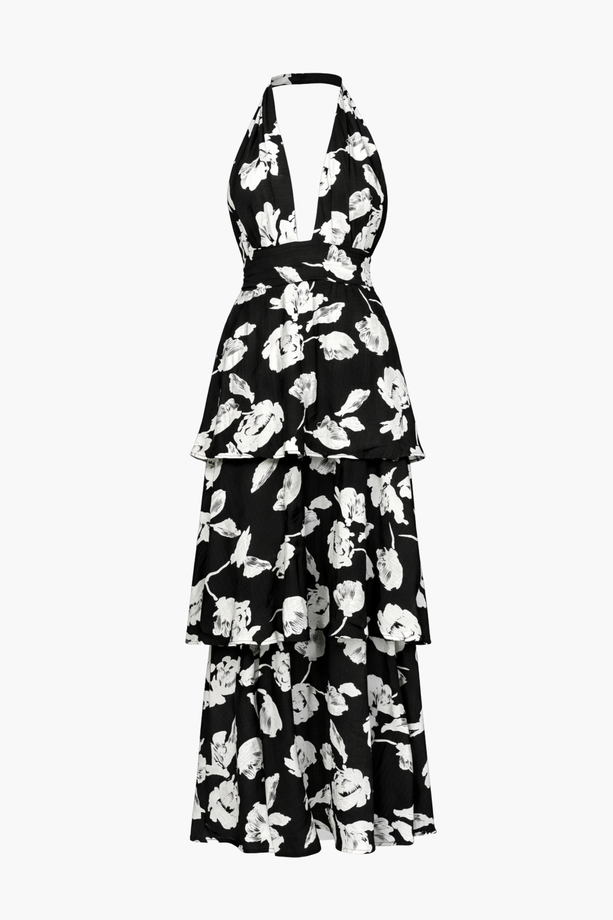 Myra Floral Maxi Dress - honey