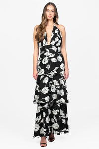 Myra Floral Maxi Dress - honey