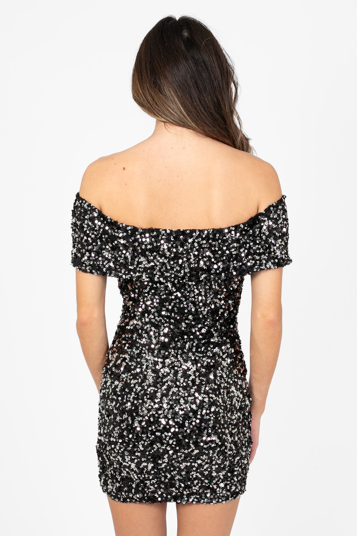 Lumi Sequin Mini Dress - honey
