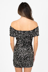 Lumi Sequin Mini Dress - honey