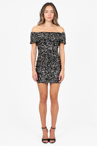 Lumi Sequin Mini Dress - honey