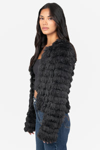 Callie Shaggy Fringe Jacket