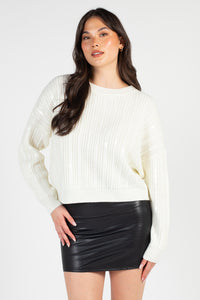 Raya Sequin Stripe Sweater - honey