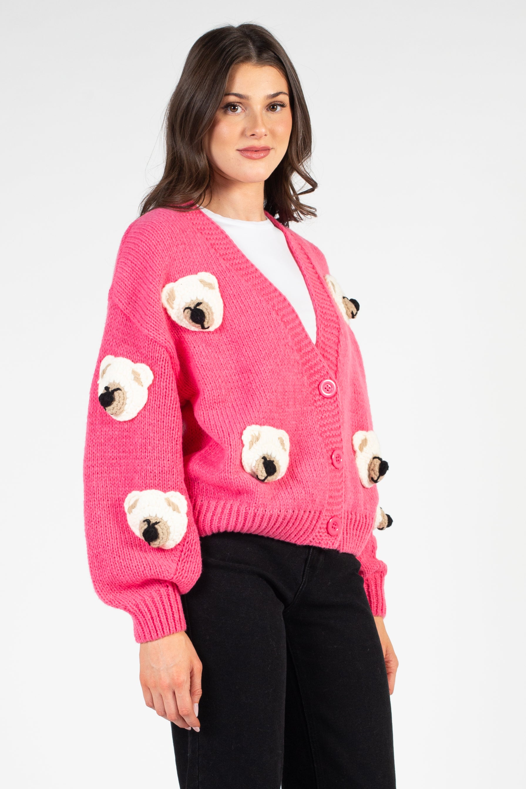 Pink teddy shop bear sweater