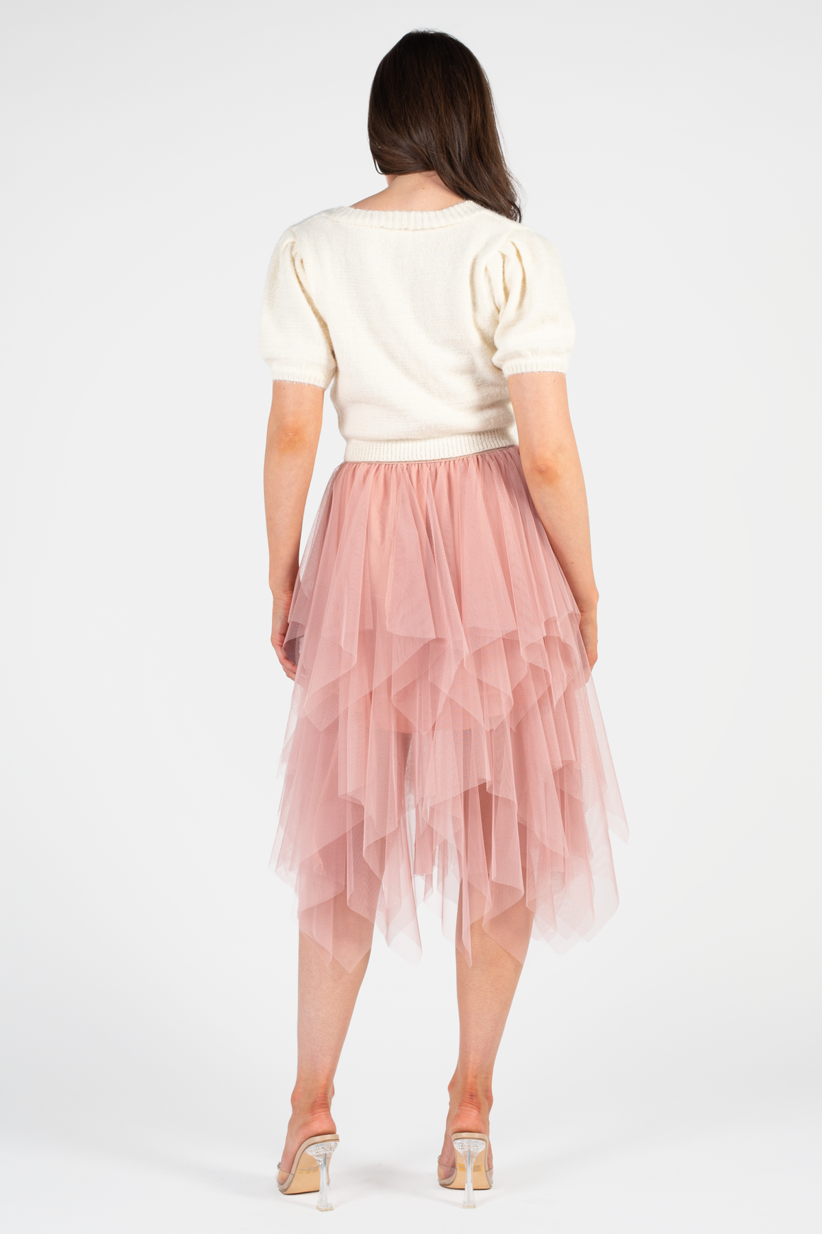 Elora Jewel Button Fuzzy Cardigan - honey