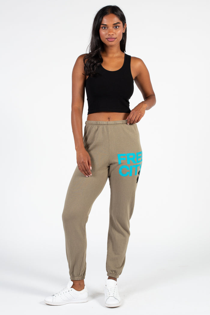 FREECITY® Large Logo Sweatpants - honey