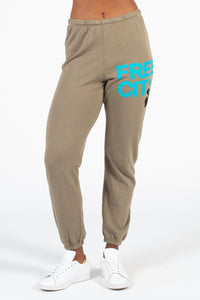 FREECITY® Large Logo Sweatpants - honey