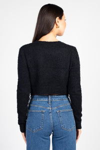 Clare Fuzzy Crop Sweater