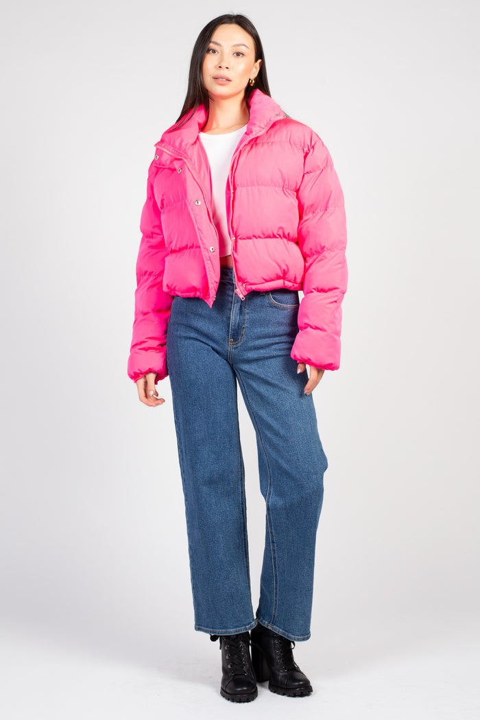 Lilia Oversized Cropped Puffer Jacket