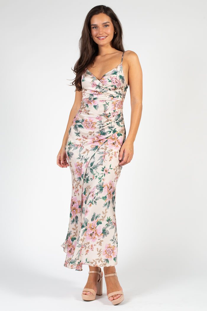 Flair Dress - American Floral – SweetHoney Clothing