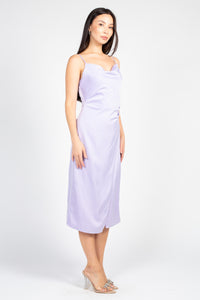 Deanna Satin Midi Slip Dress