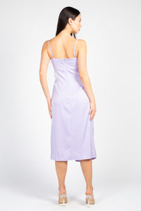 Deanna Satin Midi Slip Dress