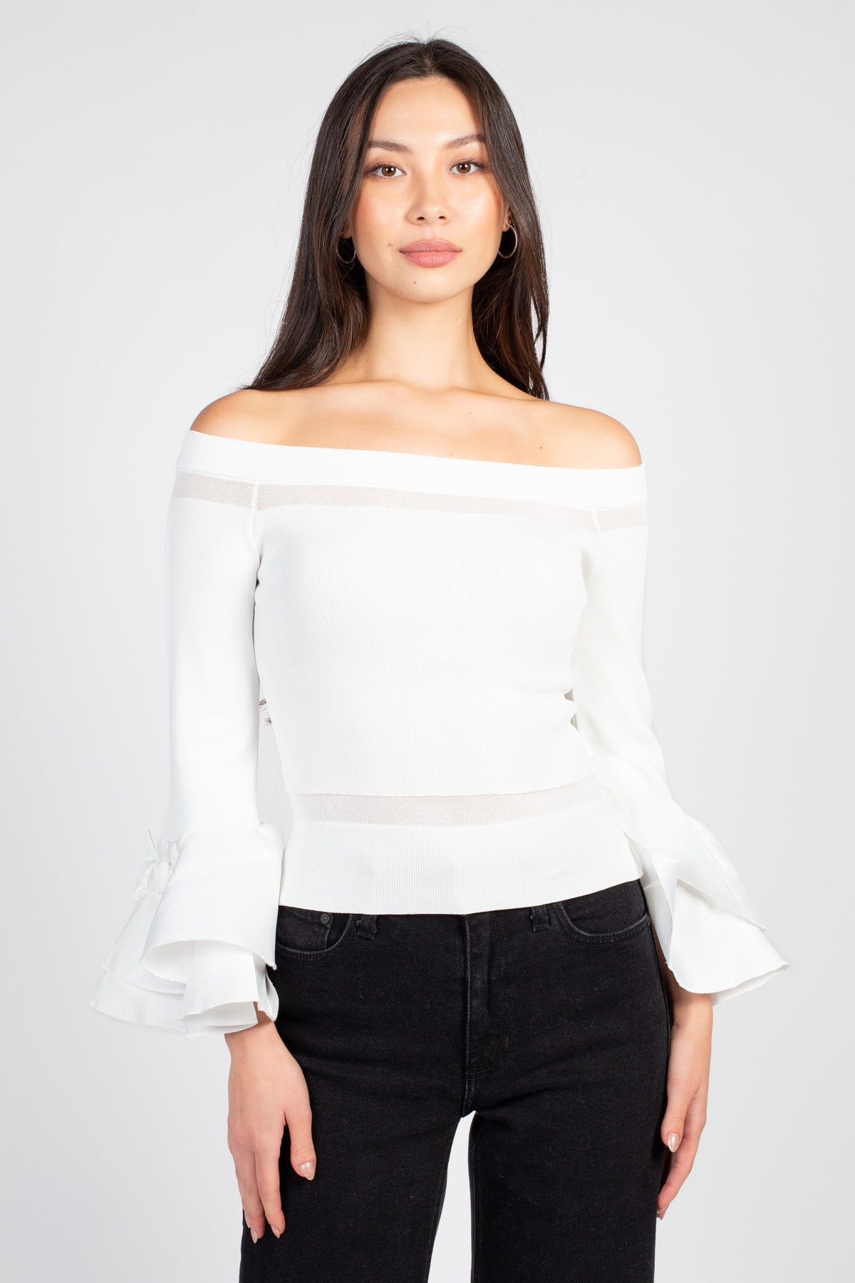 Presley Off The Shoulder Knit Top - honey