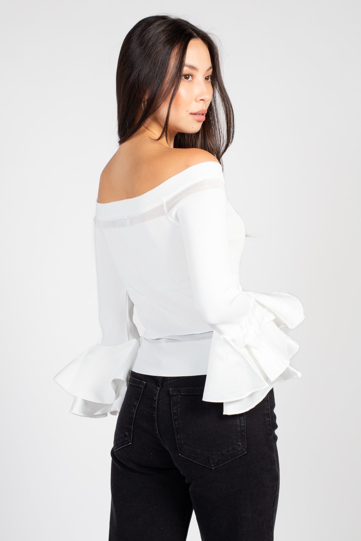 Presley Off The Shoulder Knit Top - honey