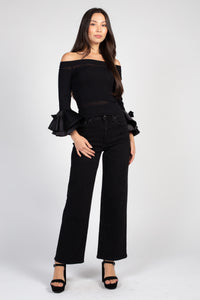 Presley Off The Shoulder Knit Top - honey