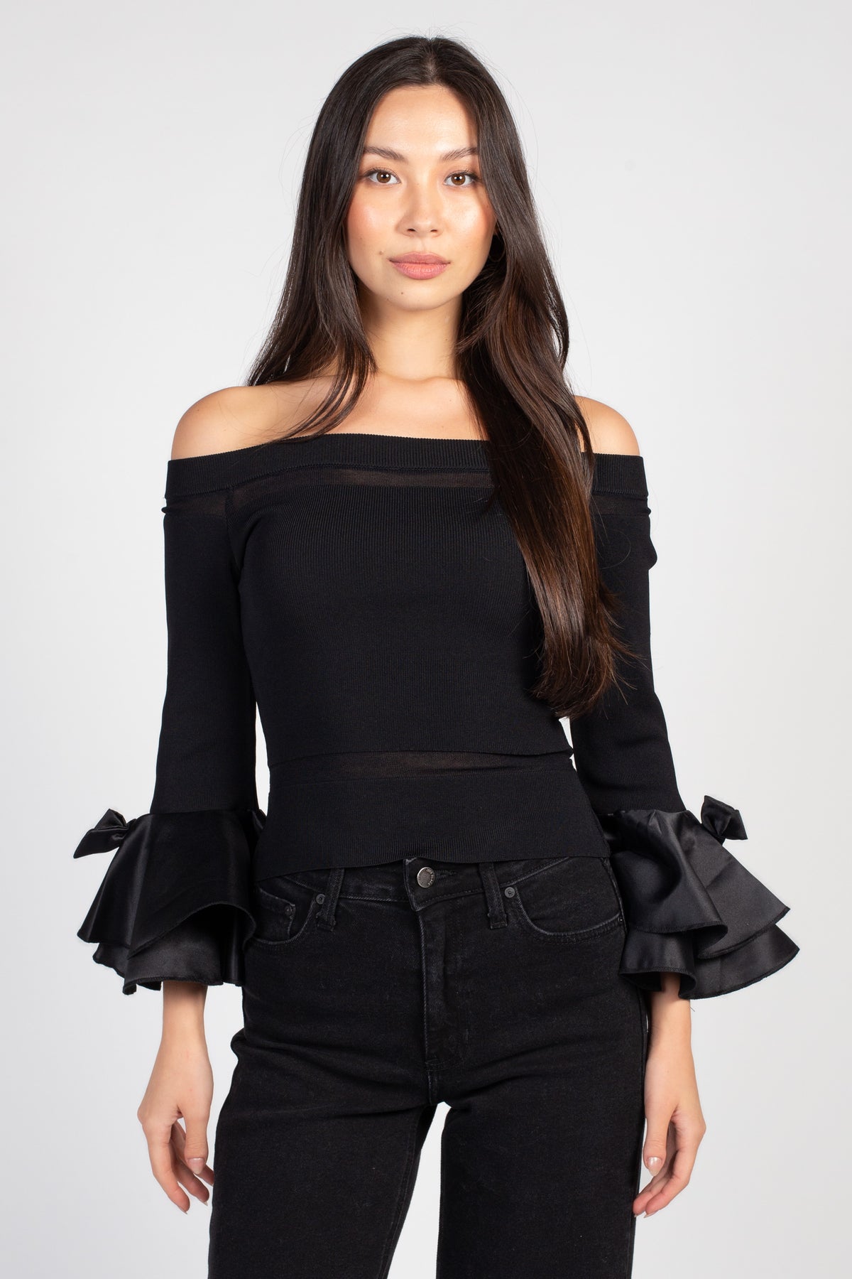 Presley Off The Shoulder Knit Top - honey