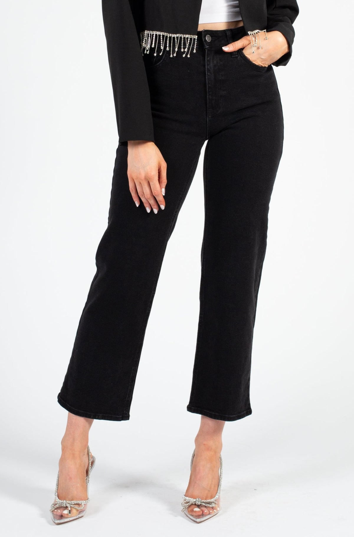Just Black Denim Full Length Straight Jeans - honey