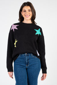 Estella Star Heart Knit Sweater - honey