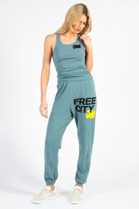 FREECITY Large Logo Sweatpants - honey