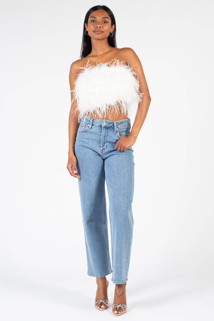 La Marque Zaina Feather Bustier - honey